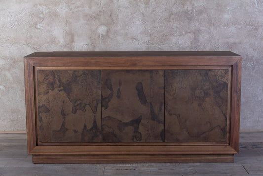 Trinchador Acero 3 Puertas Espacio Para Dispositivo De TV