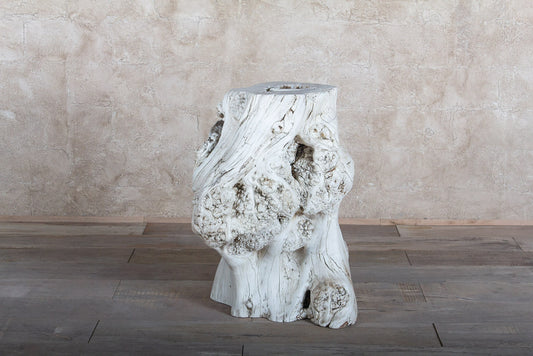Escultura Tronco Hueco Blanco
